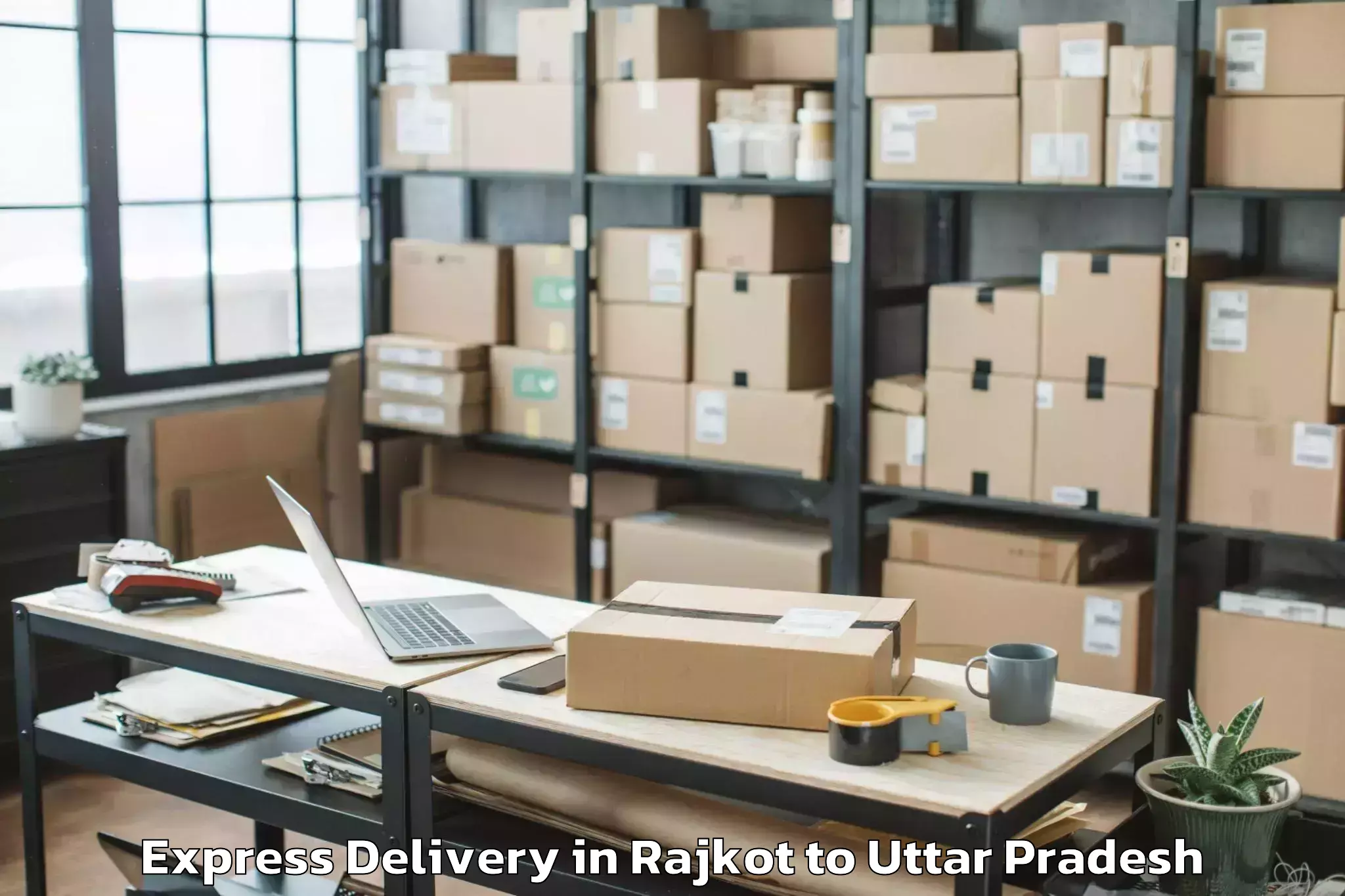 Top Rajkot to Phoenix United Mall Lucknow Express Delivery Available